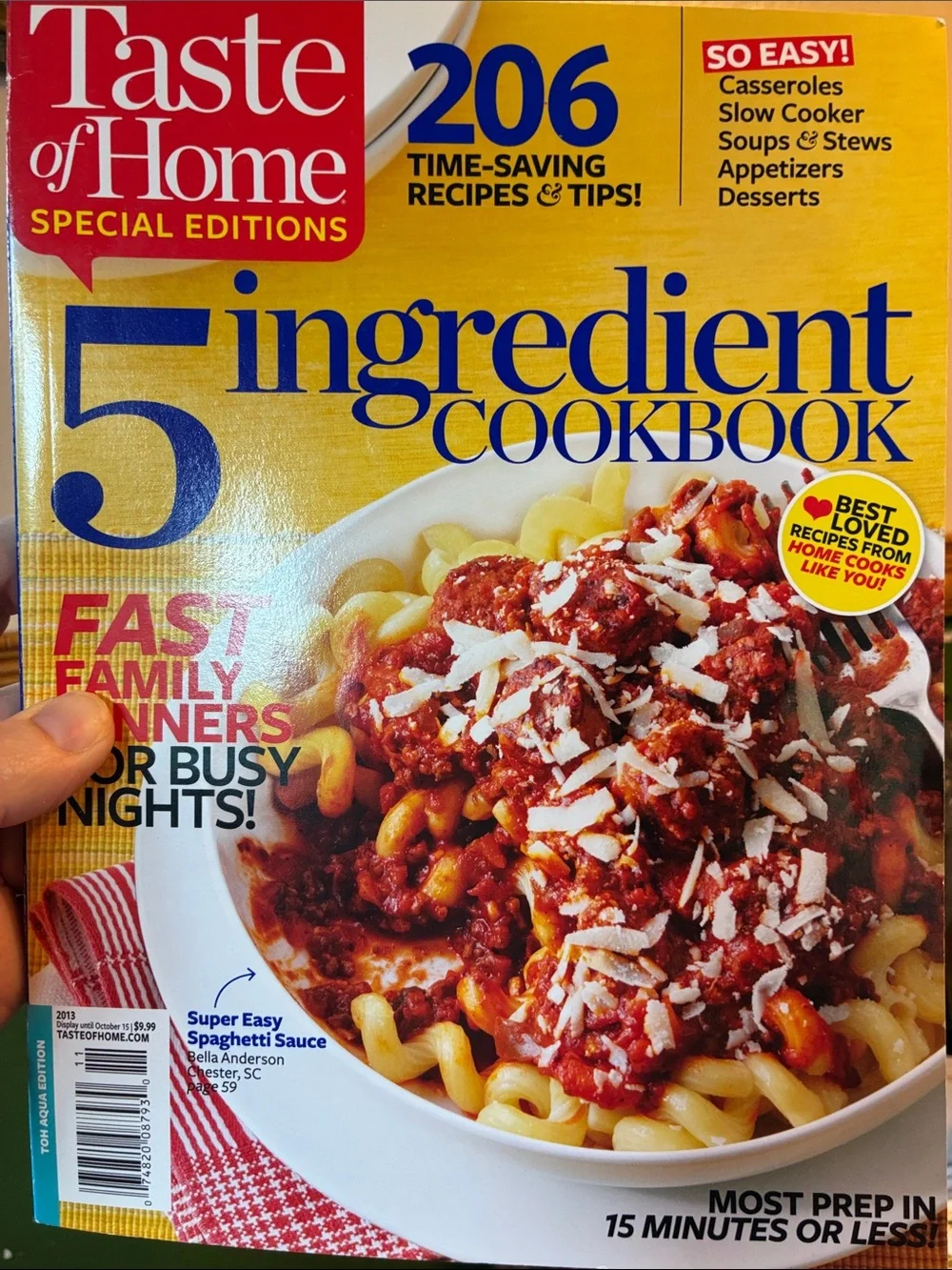 Taste of Home cookbooks - Lot of 3 - healthy cooking - America the Tasty - 5 Ing